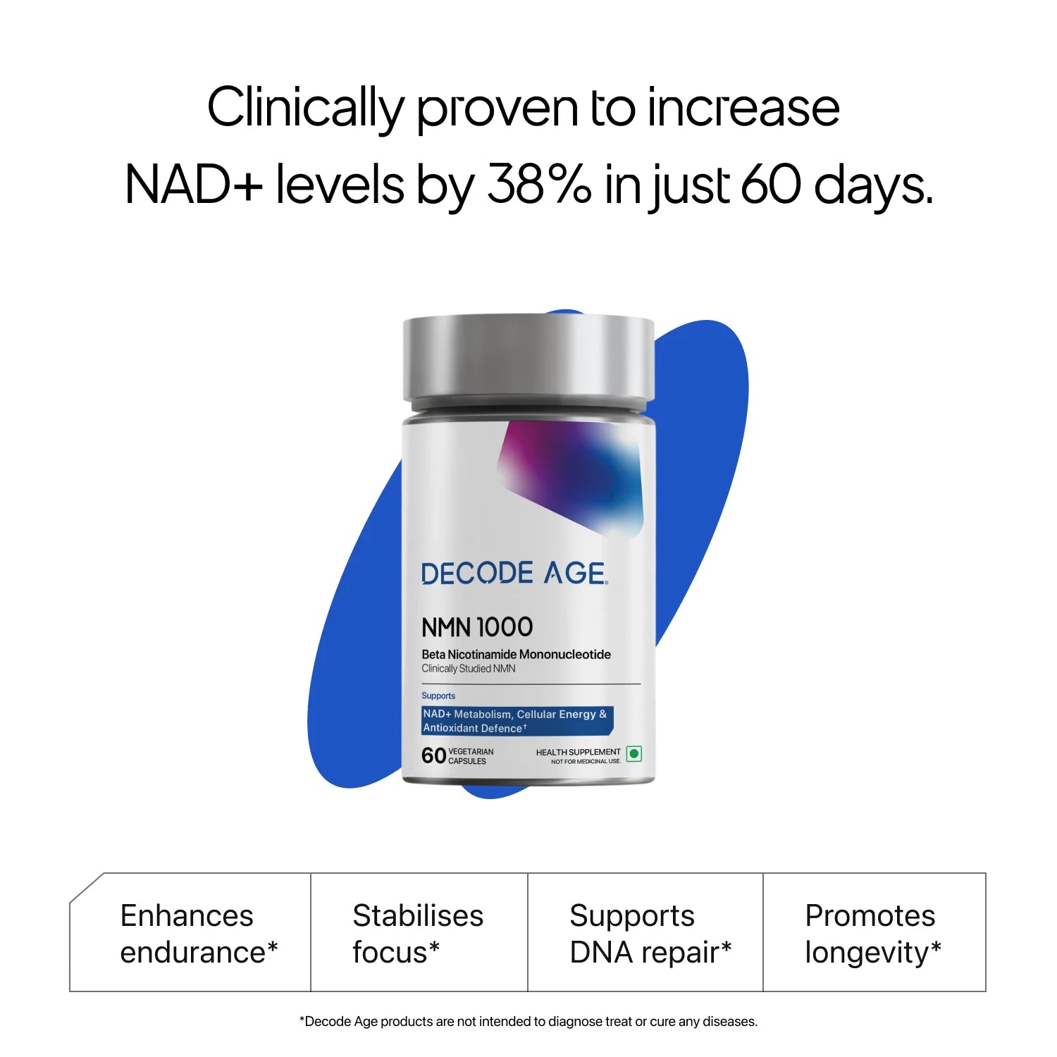 β- NMN | Beta-Nicotinamide Mononucleotide | 1000mg