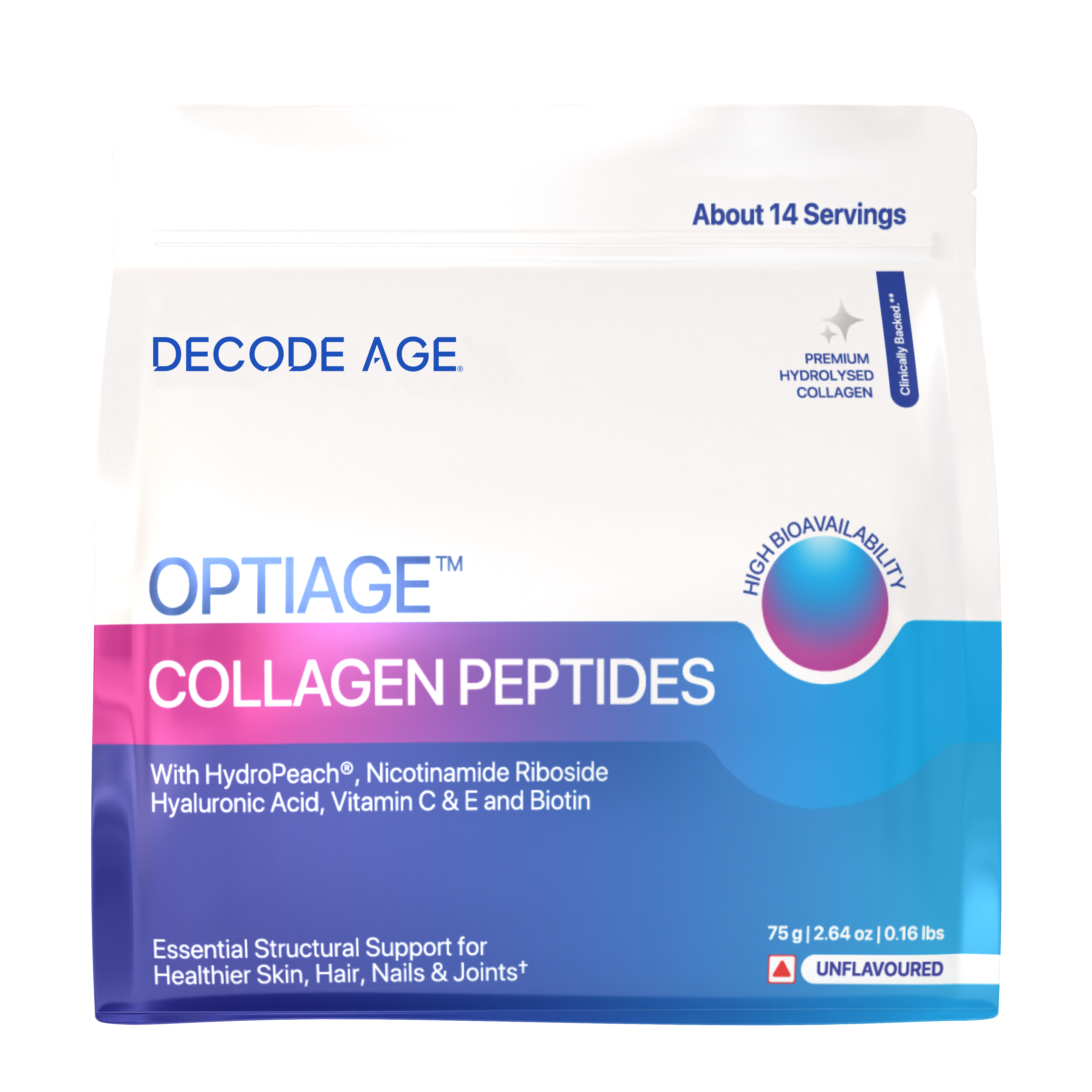 OptiAge⢠Marine Collagen Peptide | 75g, 14 servings