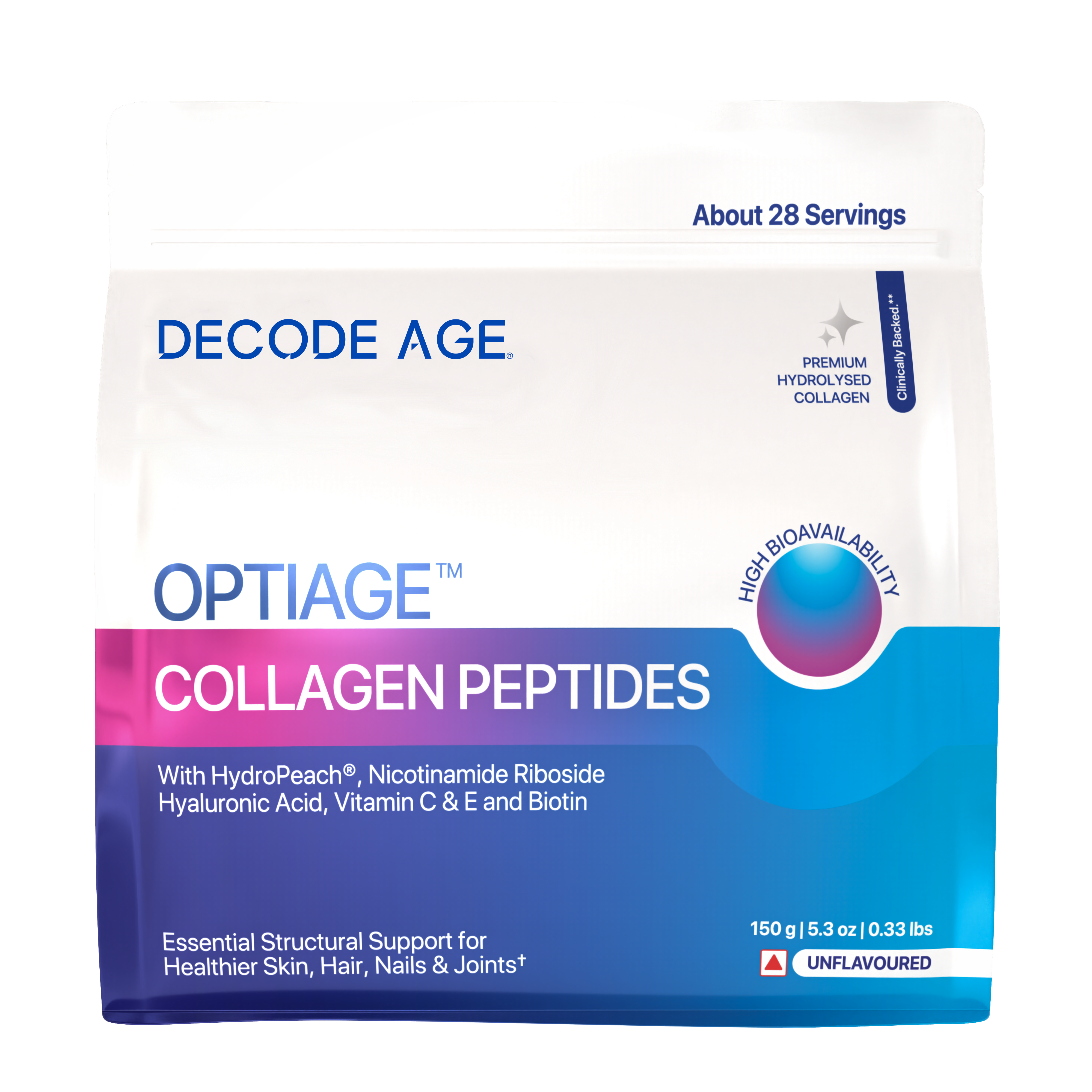 OptiAge™ Marine Collagen Peptides | 150g, 28 servings