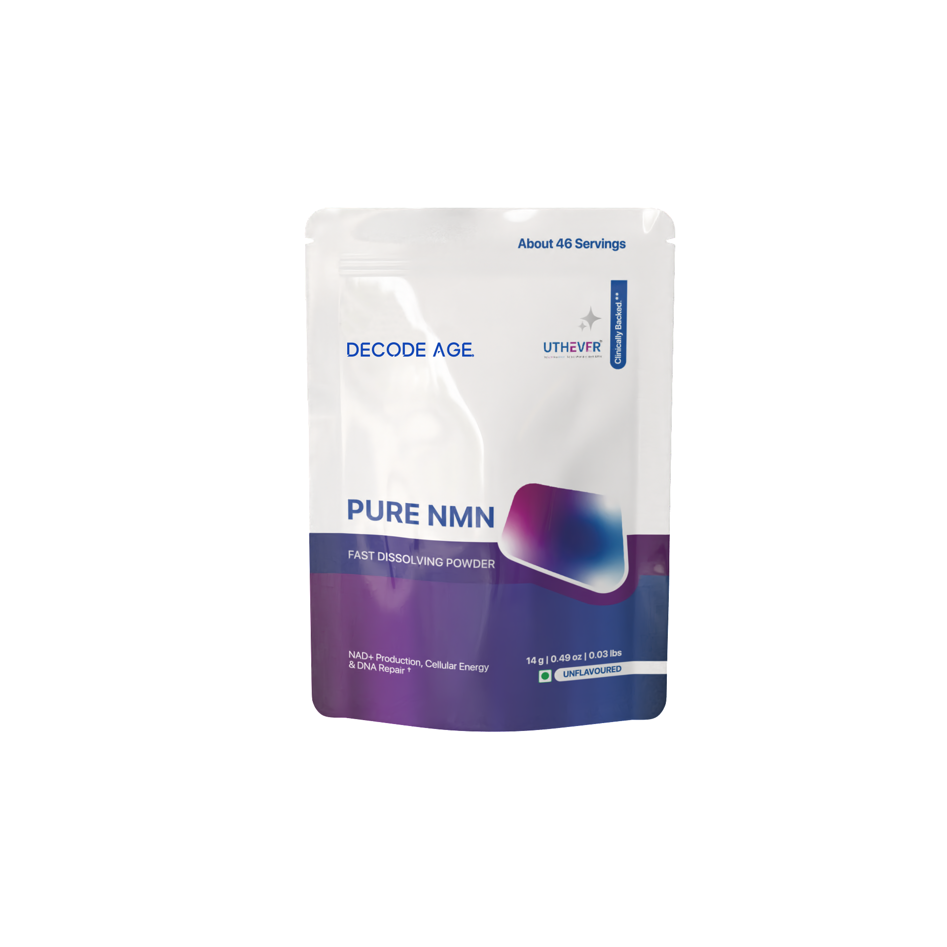 Pure NMN |Βeta Nicotinamide Mononucleotide, 14 Grams, 46 Servings