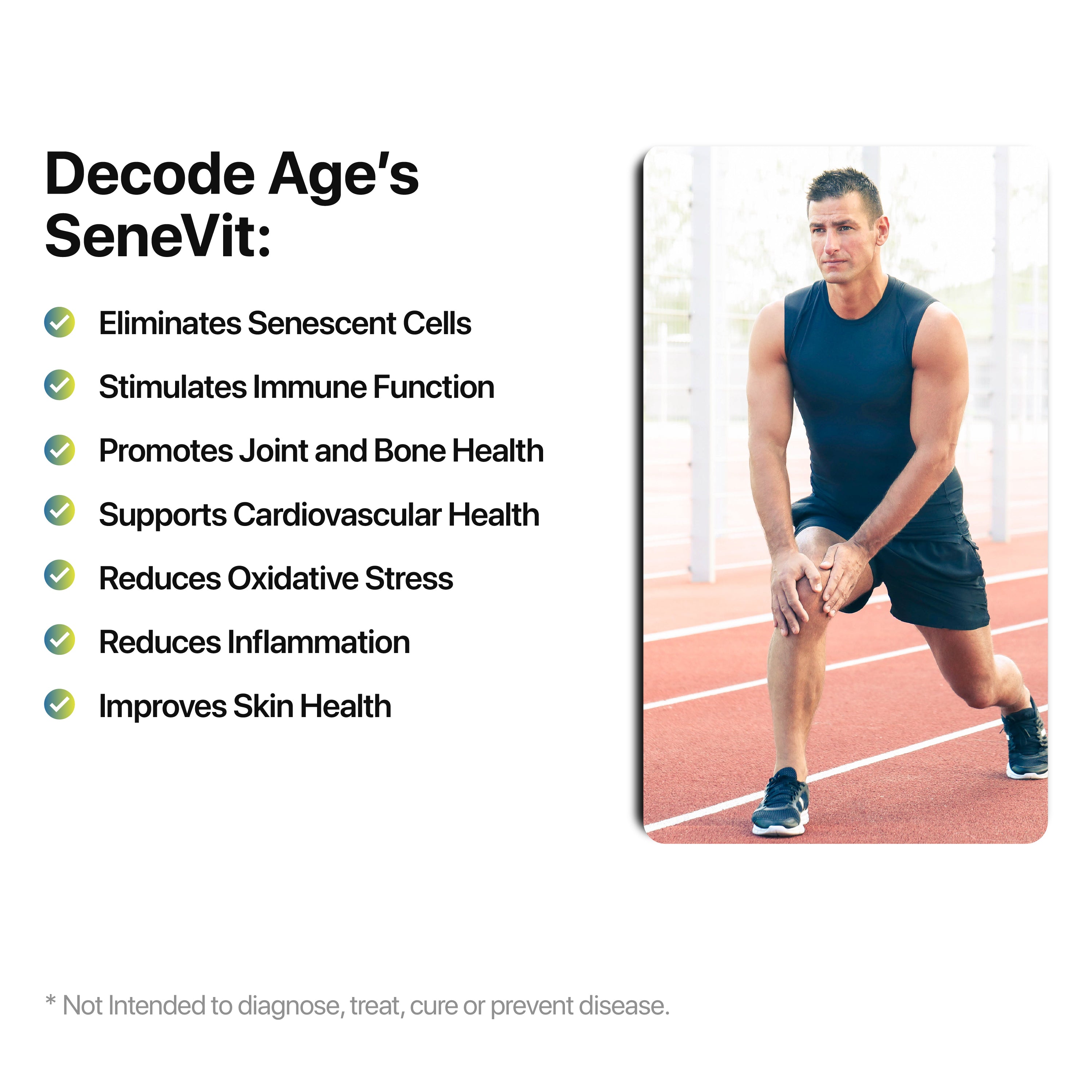 SeneVit Anti-Inflammation Blend | Eliminate Old, Damaged Ones & Protect Healthy Ones | 30 capsules