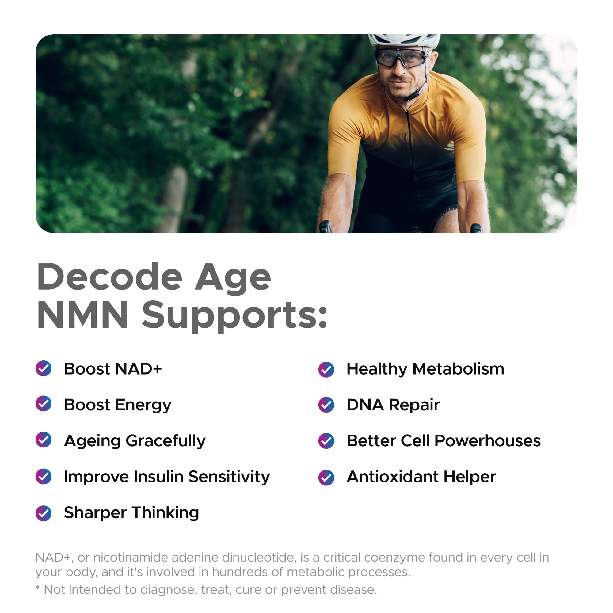Decode Age Powder Uthever NMN 100 - Premium Pure Sublingual NMN Powder for Enhanced Vitality, Cognitive Boost & Healthy Ageing | Decode Age