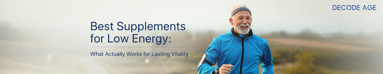 Learn which supplements help low energy, including magnesium, iron, vitamin D, B12, and NMN for cellular vitality, endurance, and long-term energy balance.
