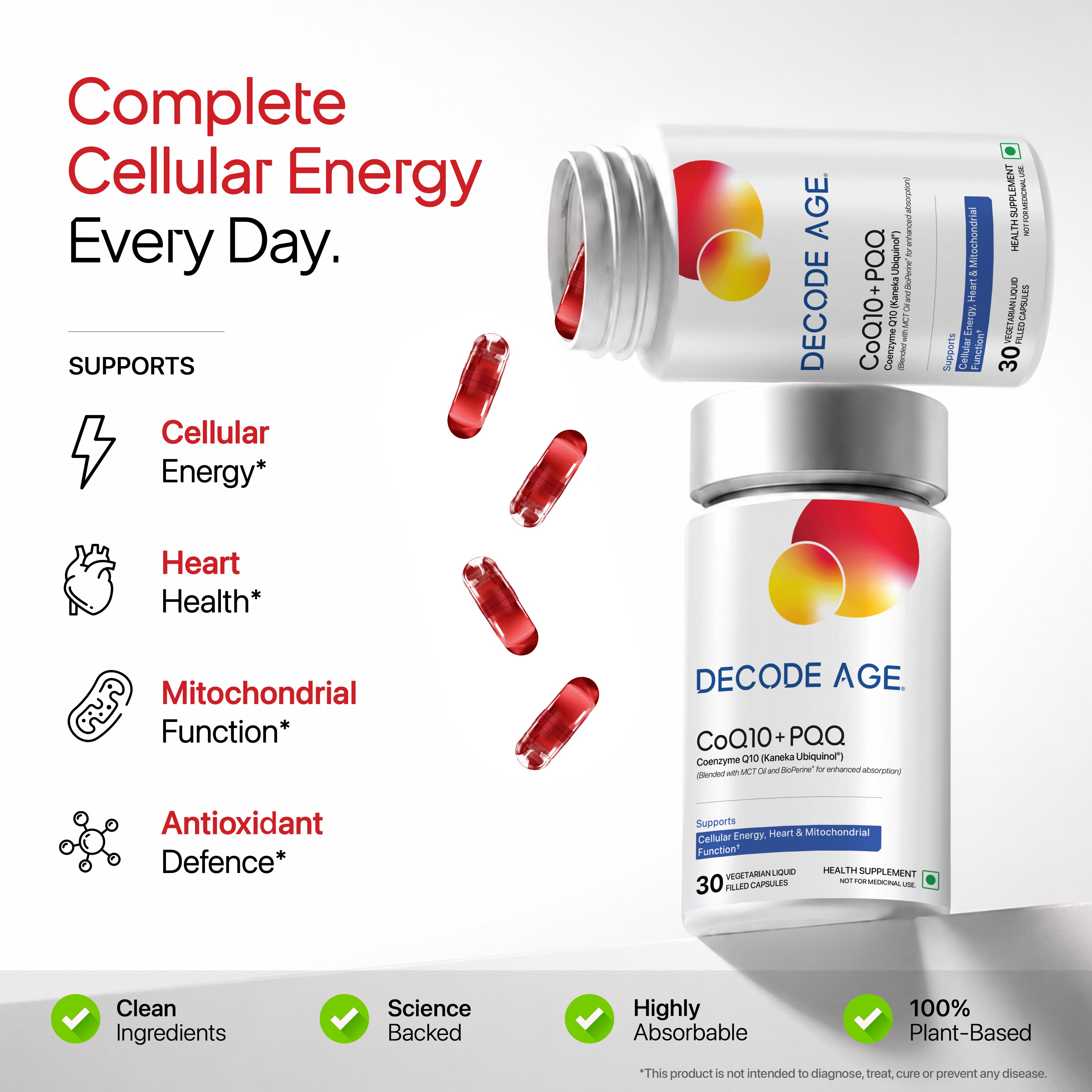 CoQ10 with PQQ | Coenzyme Q10 (Kaneka Ubiquinol®)