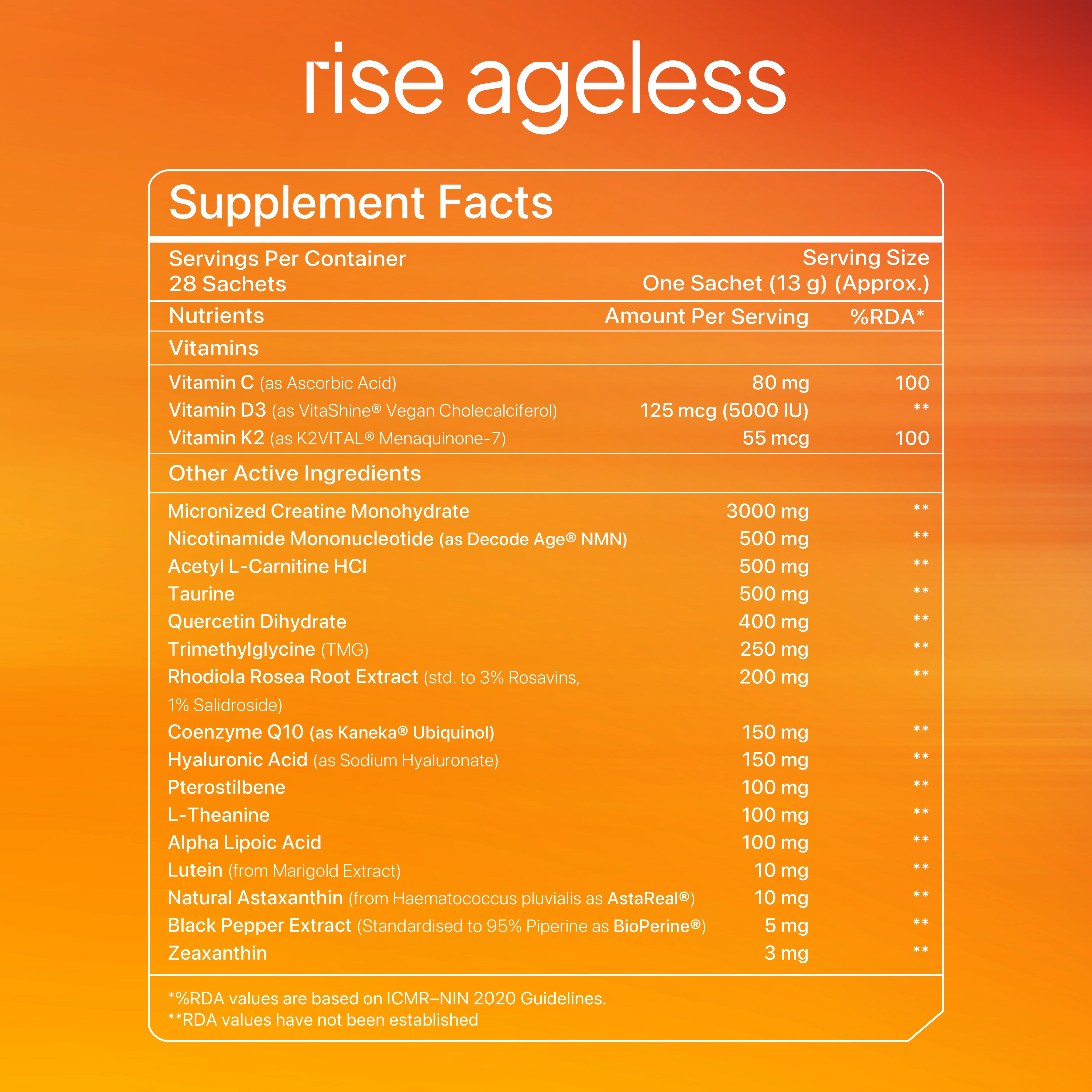 Rise & Rest Ageless