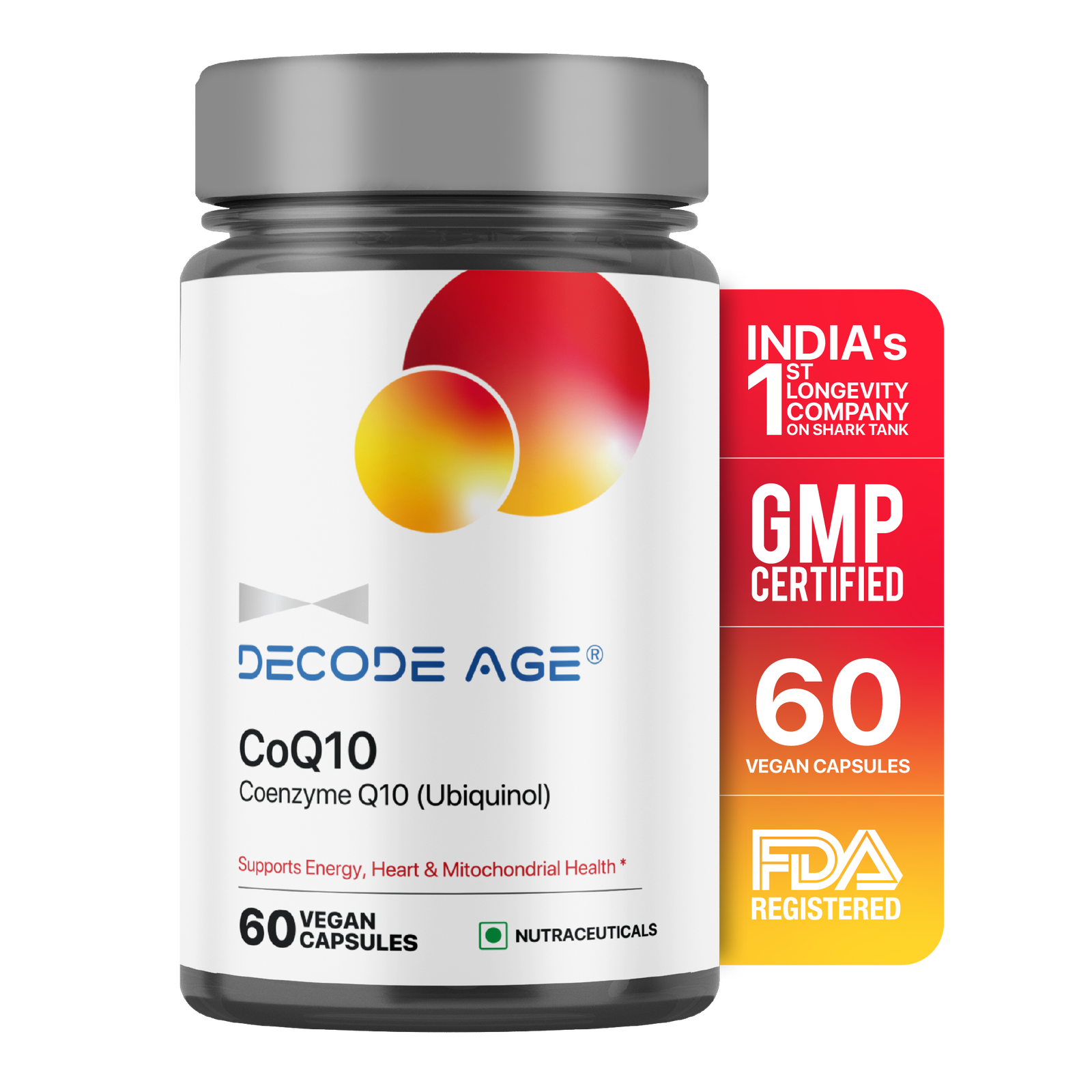 CoQ10 | Coenzyme Q10 (Ubiquinol) - Decode Age