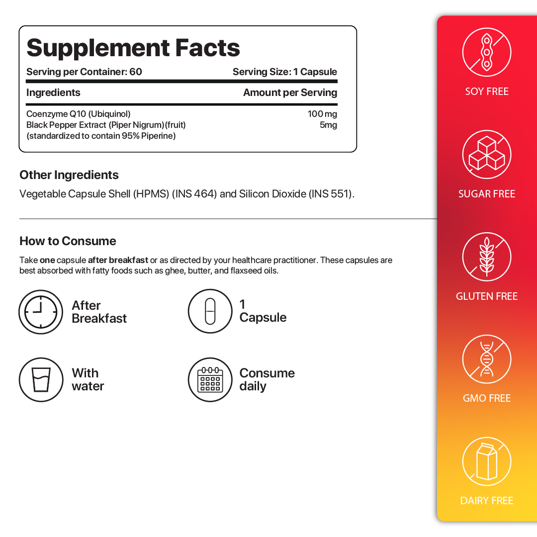 CoQ10 | Coenzyme Q10 (Ubiquinol) - Decode Age