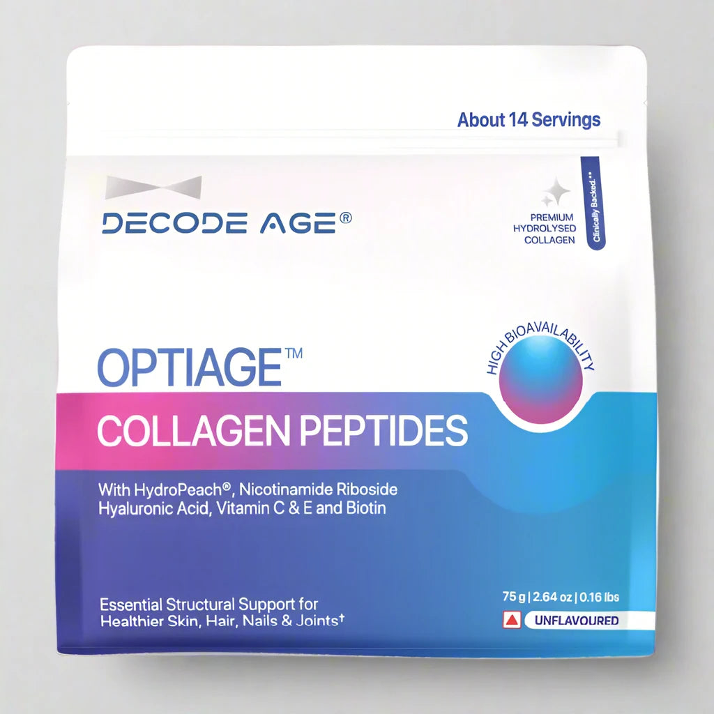 Optiage, marine collagen, improve skin hydration, skin elasticity, skin permeability, skin texture, NAD+ booster, cellular repair, healthy aging, anti aging