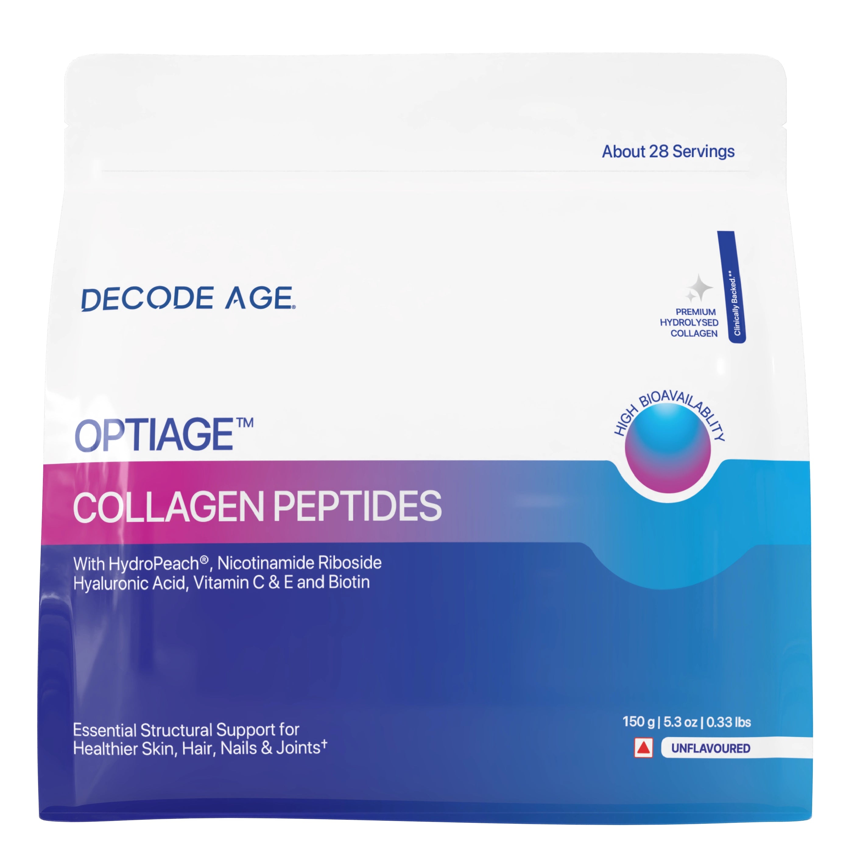 OptiAge™ Marine Collagen Peptides | 150g, 28 servings
