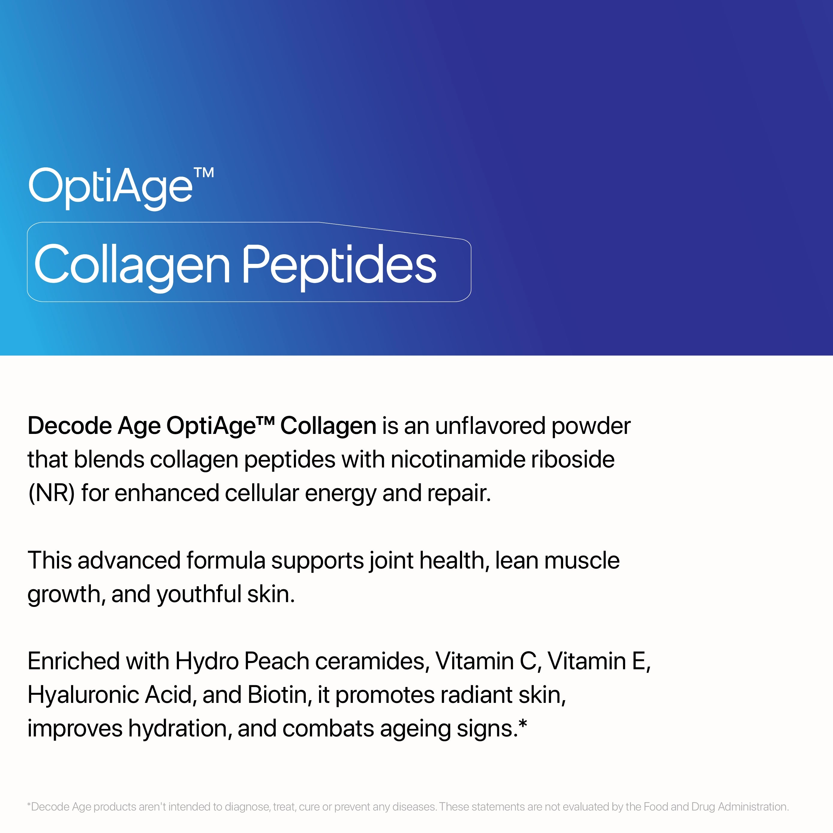 OptiAge™ Marine Collagen Peptides | 150g, 28 servings