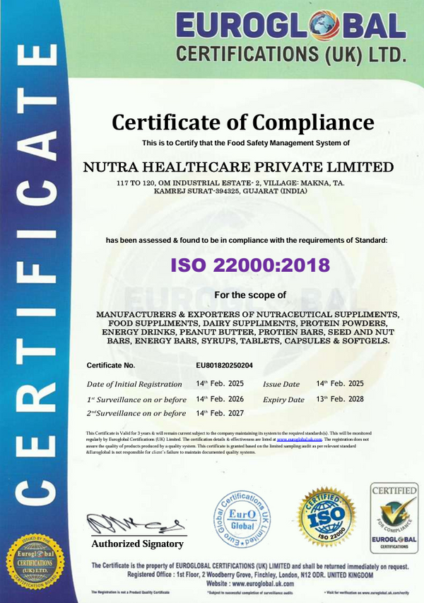 Decode Certificate Certified Supplements for Healthy Ageing