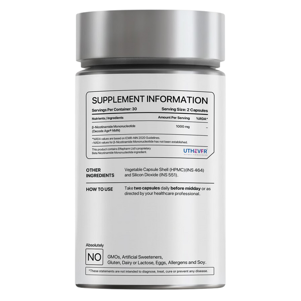 β- NMN | Beta-Nicotinamide Mononucleotide | 1000mg