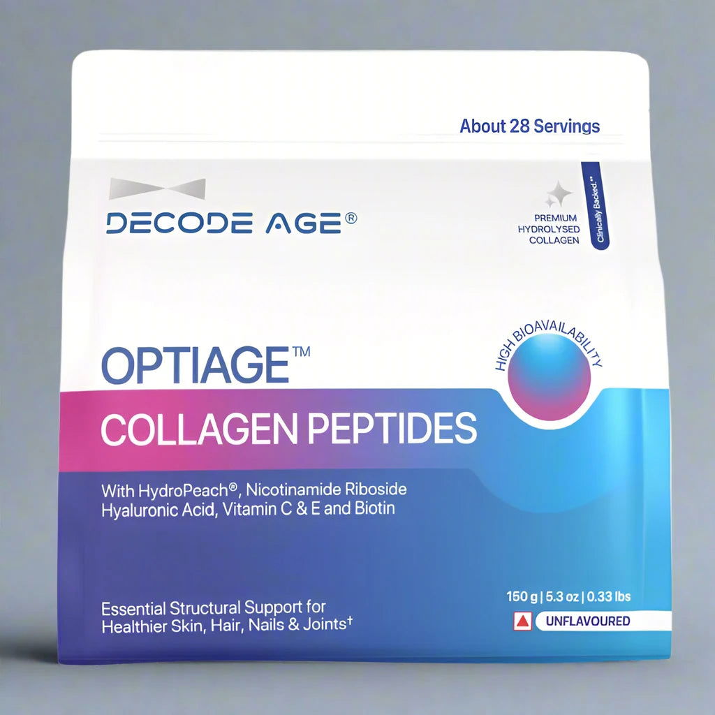 OptiAge™ Marine Collagen Peptides | 150g, 28 servings - Decode Age