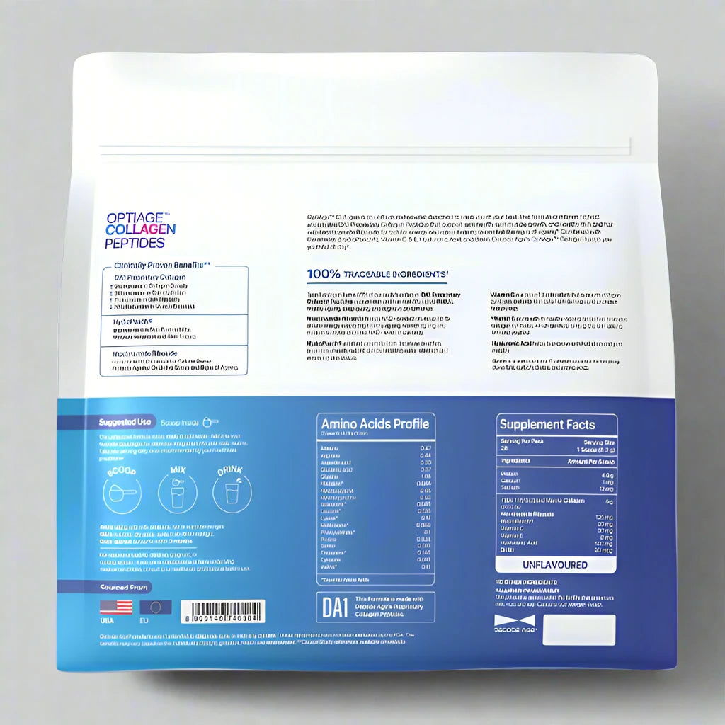 OptiAge™ Marine Collagen Peptides | 150g, 28 servings - Decode Age