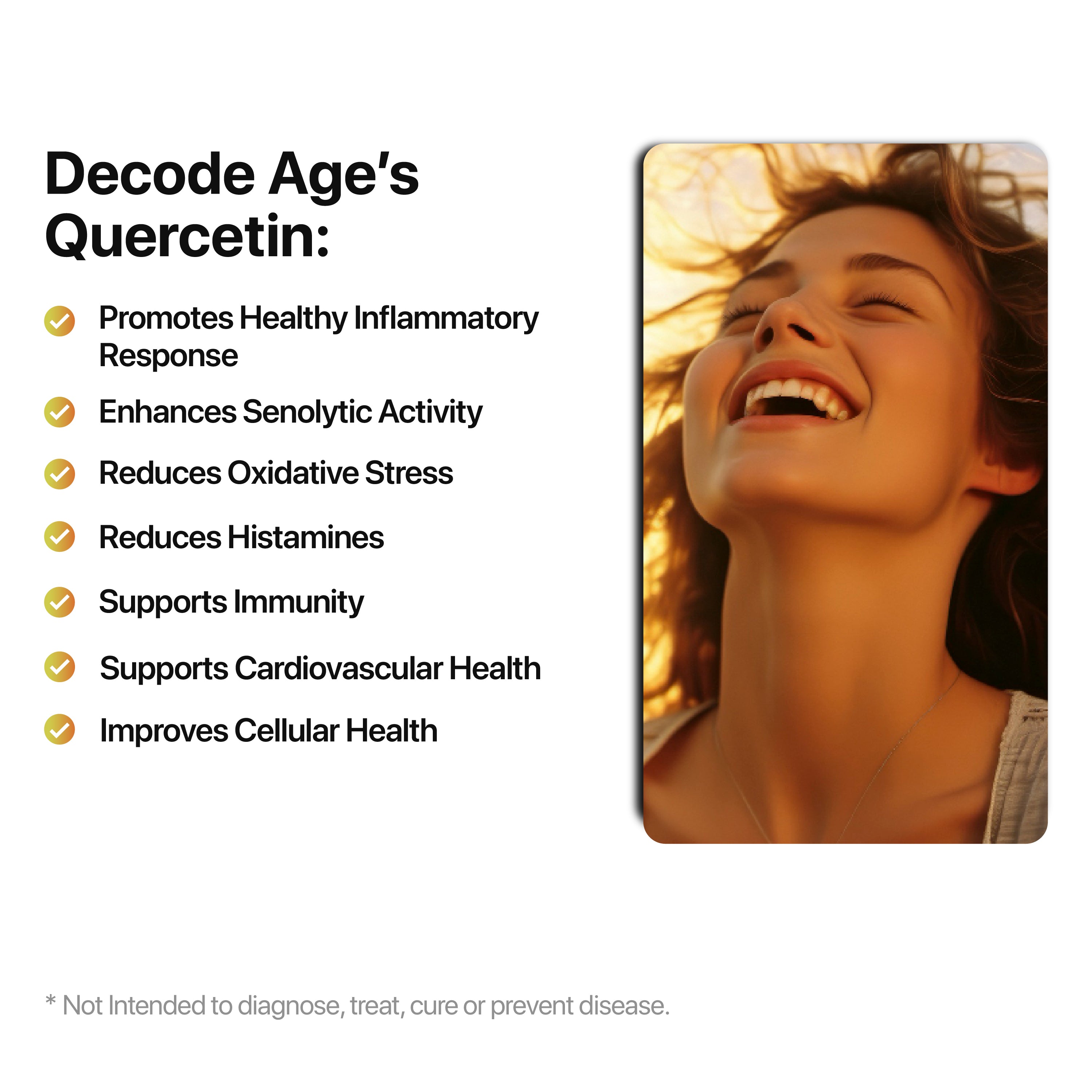 Quercetin 100mg | Relieve Allergies, Reduce Inflammation & Improve Cellular Health | 30 Capsules