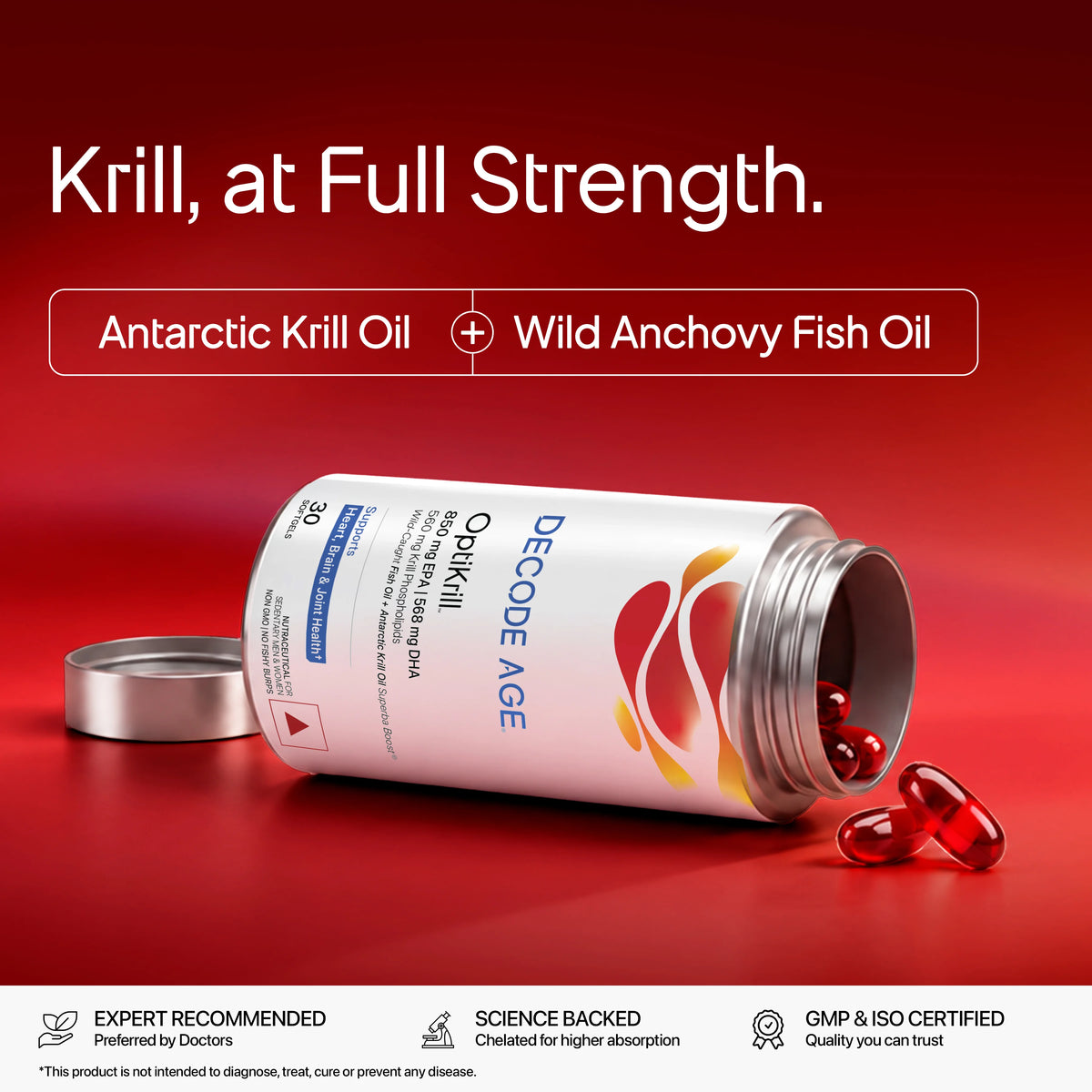 OptiKrill™ Krill Oil + Fish Oil Omega-3