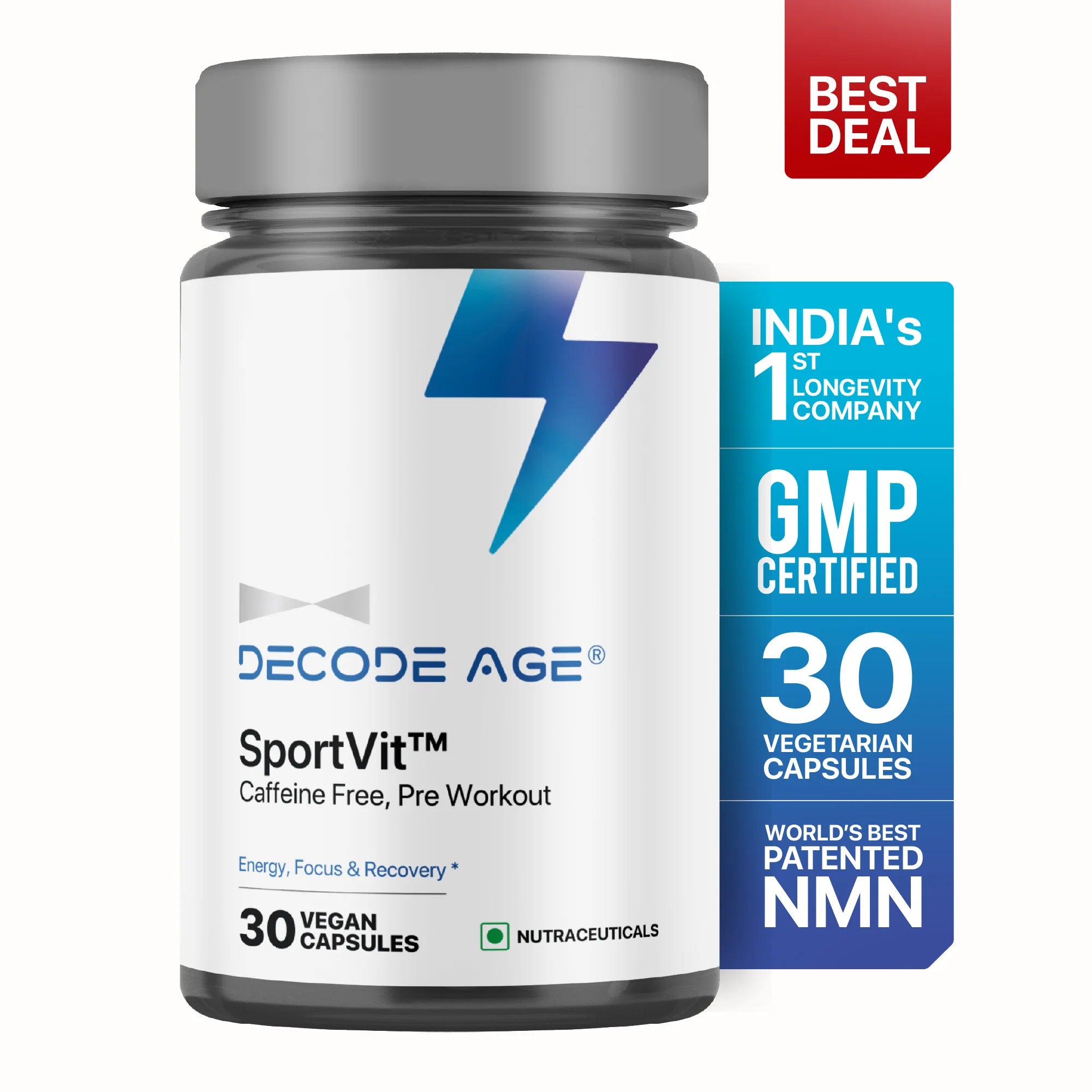 SportVit™ | Caffeine Free, Pre-Workout