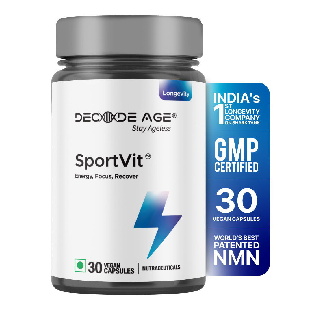 SportVit | Caffeine-Free Pre Workout | 30 Capsules - Decode Age