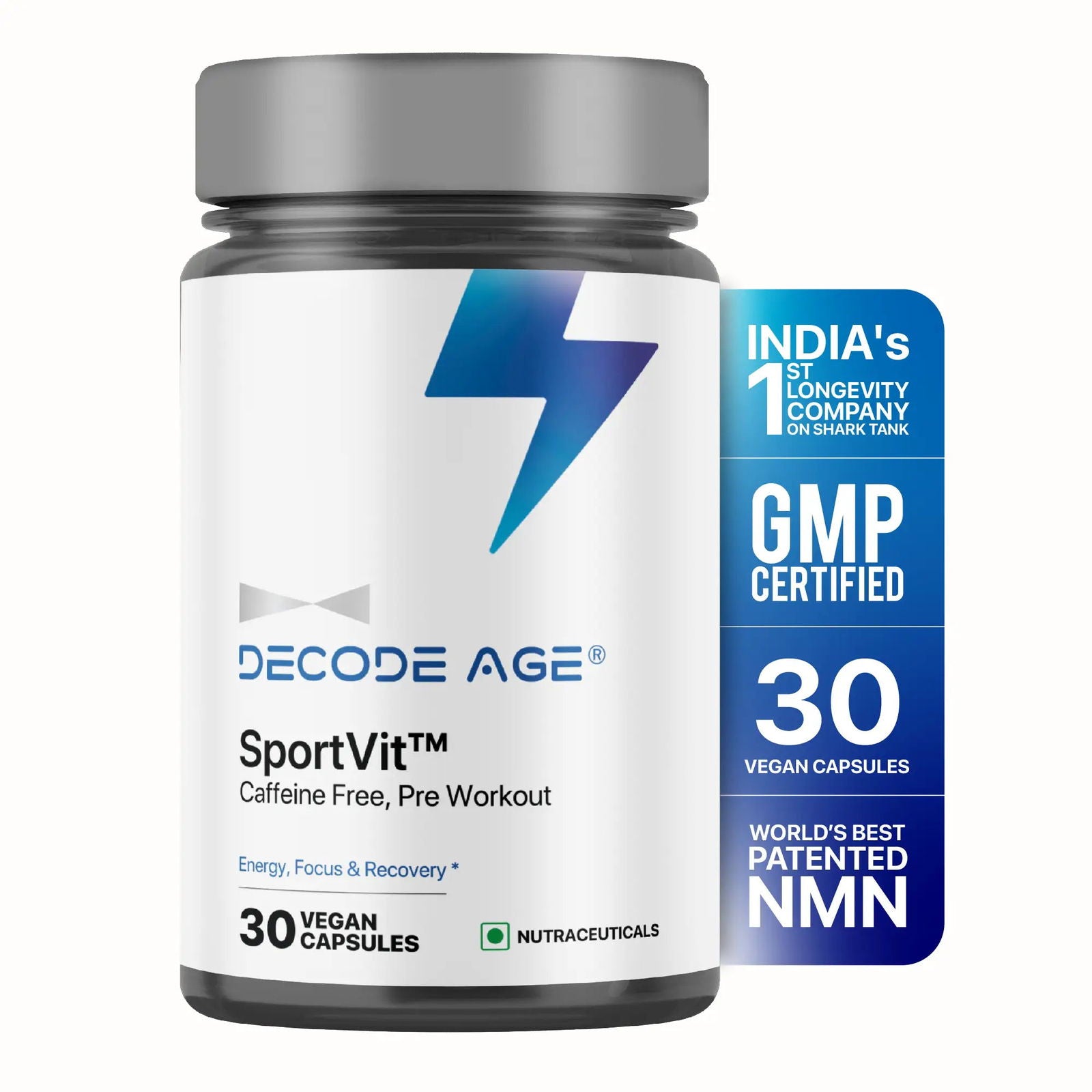 SportVit™ | Caffeine Free, Pre-Workout - Decode Age