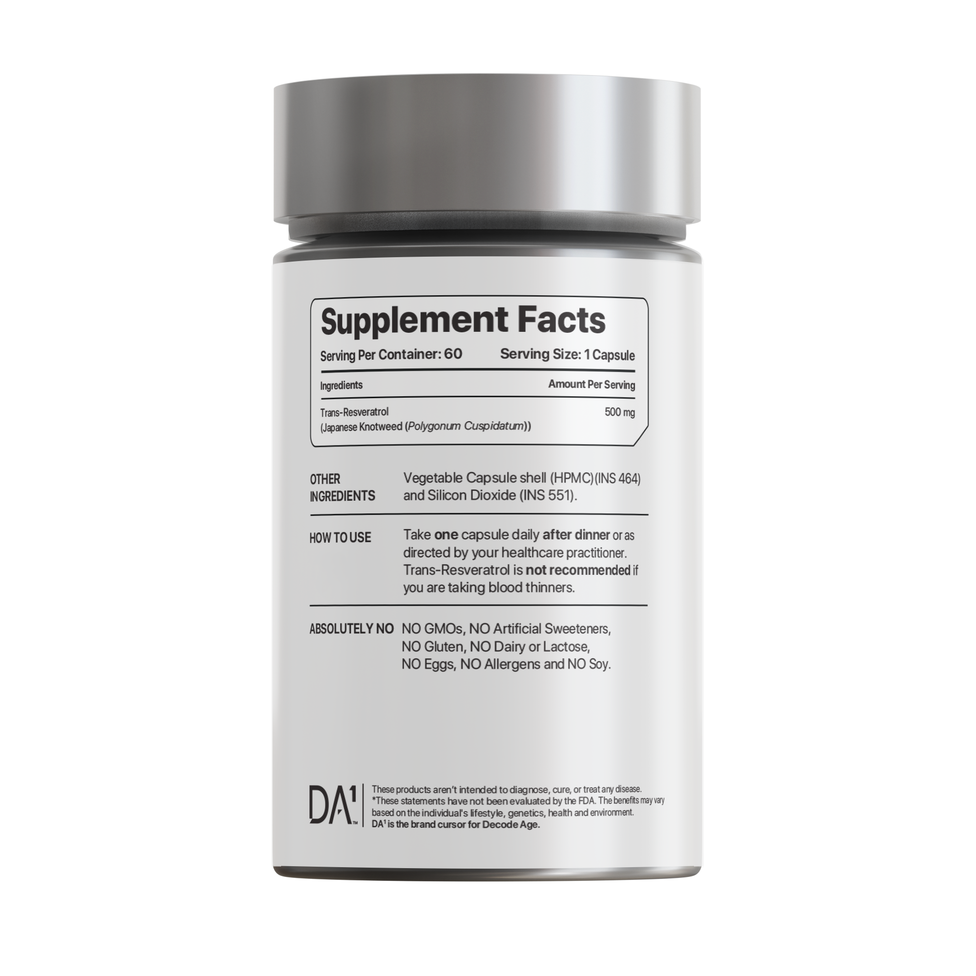 Trans Resveratrol | Japanese Knotweed Extract |500mg