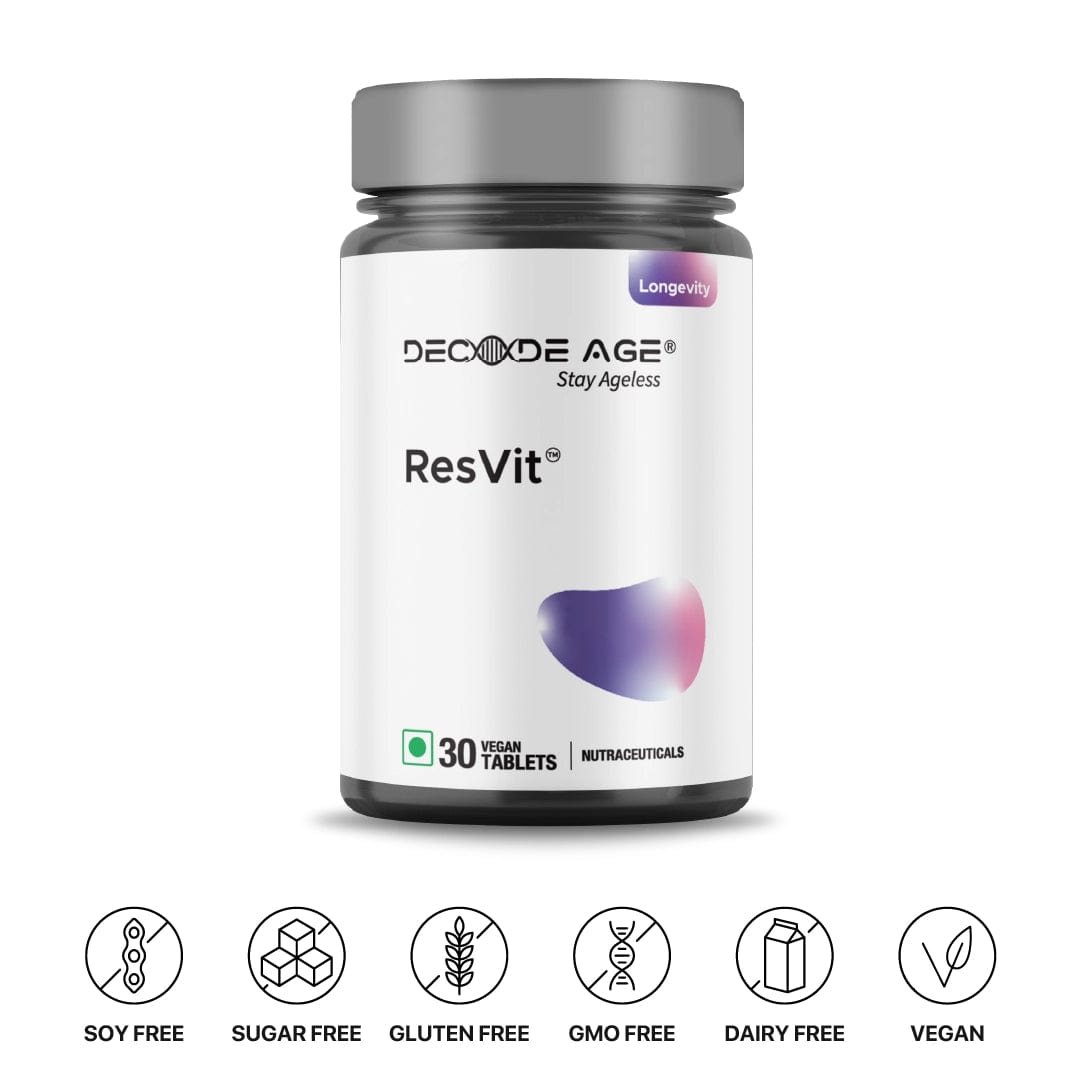 Decode Age Tablet ResVit Powerful Antioxidant Blend, 30 Veg Tablets